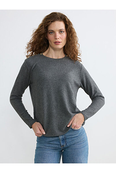 LC Waikiki Rmz Gi̇yi̇m Farkiyla Zero Roba Collar Appliqué Detailed Blouse