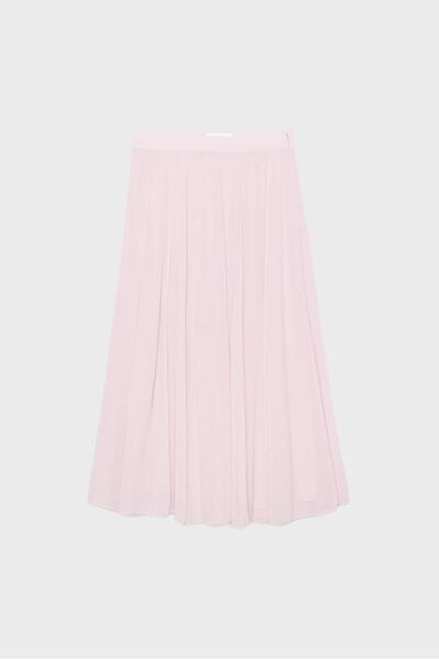 Stradivarius Pleated midi skirt