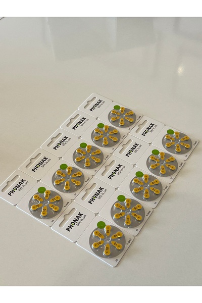 PHONAK 10 Numara İşitme Cihazının Pili 60 Adet