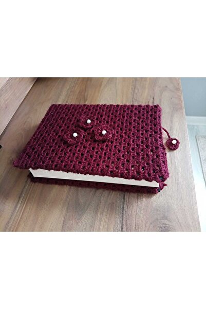 Mako Burgundy Hand Knitted Quran Bag