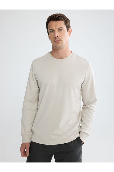 LC Waikiki Özmarka New Season Crew Neck Long Sleeve Men's T-Shirt