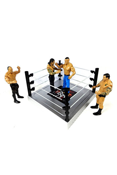 My modern game WWE wrestling ring set for kids with a collection of wrestler ...