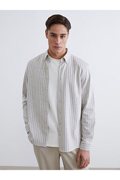 LC Waikiki Striped Long Sleeve Men's Shirt