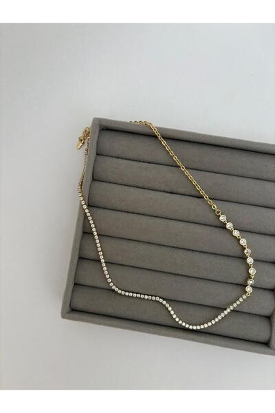 XUPING JEWELRY سلسلة خاصة من أحجار الطريق المائي، قلادة أنيقة من الذهب عيار XP