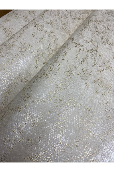 KOÇ YAPI DEKOR Tutkal hediye 16 m2 ithal kabartmalı krem gold sedefli silineb...