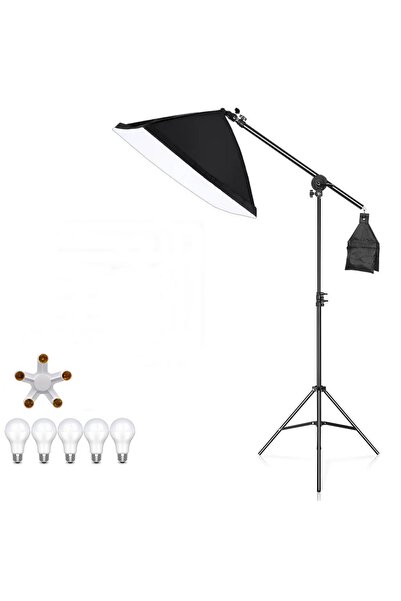 AZT Youtube , Vlog , Tiktok Vb Canlı Yayın 50x70cm Crossbarlı Softbox 75w 200...