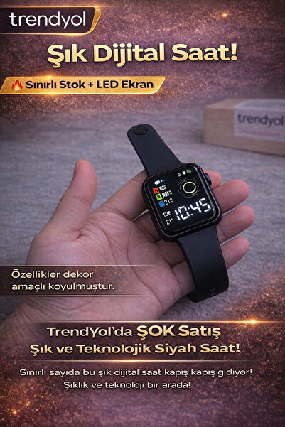 HAYATINIZI KOLAYLAŞTIRIN Şık Dijital Kol Saati | Sürpriz Hediyeli