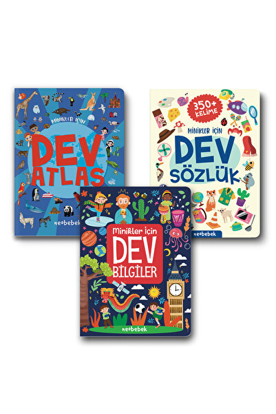 Neobebek Minikler İçin Dev Kitaplar Süper Set (3 Kitap)