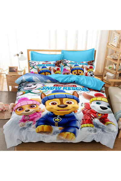 somilan 4-piece 3D printed duvet cover set for children, single or twin size....