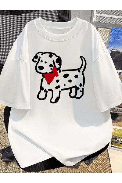 ibibik moda Custom Printed Oversize Cotton Crew Neck T-Shirt