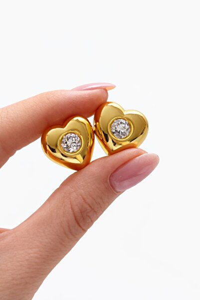 CHARMLUCKY ÖZEL SERİ KALP TAŞLI KÜPE