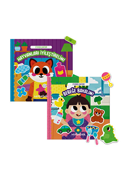 Neobebek Sticker Çantam Jelly Stickerlı Hikaye Kitabı Seti (2 Kitap)