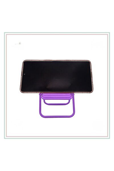 MayurHera Design Mini Sandalye Tasarımlı Katlanabilir Telefon Standı – Masa Ü...