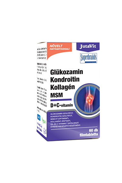 JutaVit Tablete cu glucozamină, condroitină, colagen MSM 60 buc.