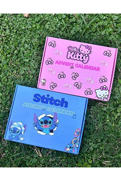 SHAMİRA 1 ADET 5li stitch veya hello kitty advent celender stitch advent cele...
