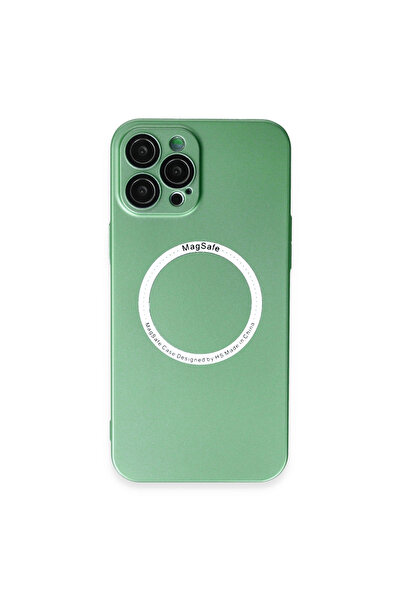 eco port Iphone 12 pro case jack magneticsafe lens silicone - green