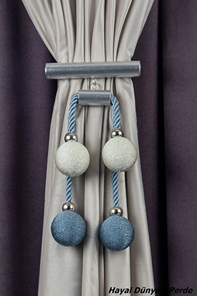 Hayal Dünyası Orta Bağlama Özel Yapım İp Sargı 4 Toplu Perde Bağı Braçol Perd...