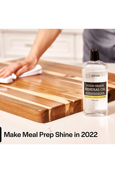 Thirteen Chefs زيت معدني مرطب صالح للاستخدام مع الطعام - 12 أونصة