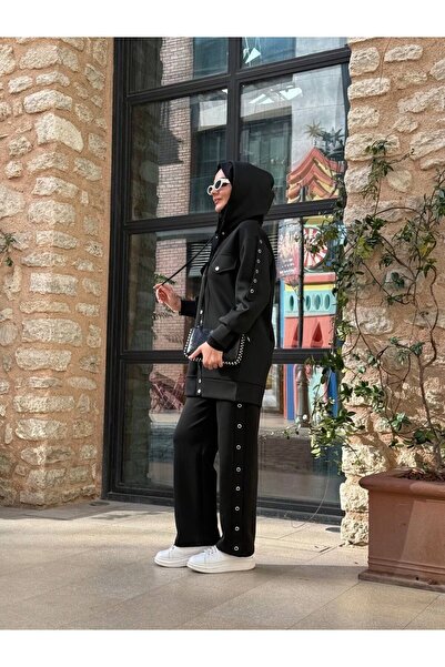 TCN Scuba kumaş tesettür eşofman takımı