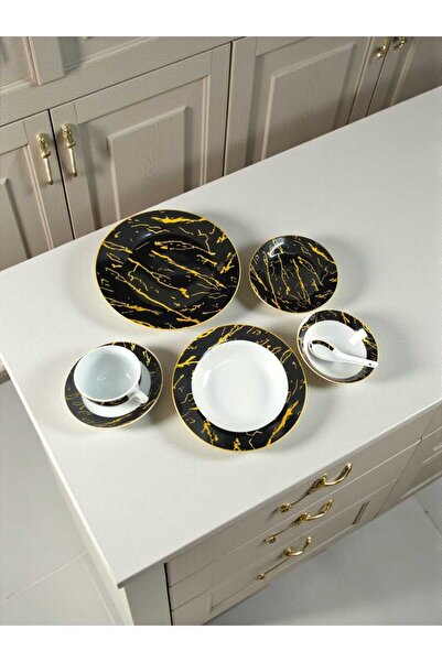 AR HOME 42 Pcs Porcelain Dinner set - Round Shape - 6 Person