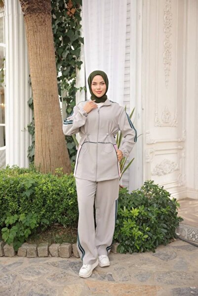 DENİKK Trend Modest Special Design Premium Design Zippered Top and Bottom Tun...