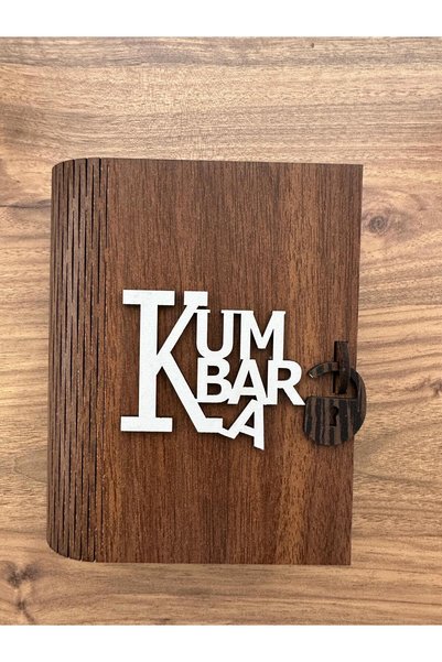 Altın express Wooden Book Piggy Bank with Lock |   Decorative Brown Money Saving Box |   Gifts for Children