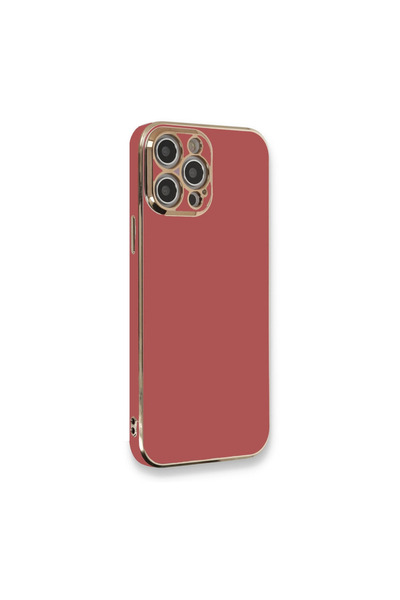 eco port Iphone 12 pro case volet silicone - red