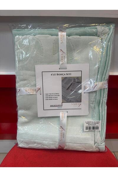 HİKMET 4-Piece Towel Bundle Praying Mat Premium Quality Gift Bundle Etamine Set