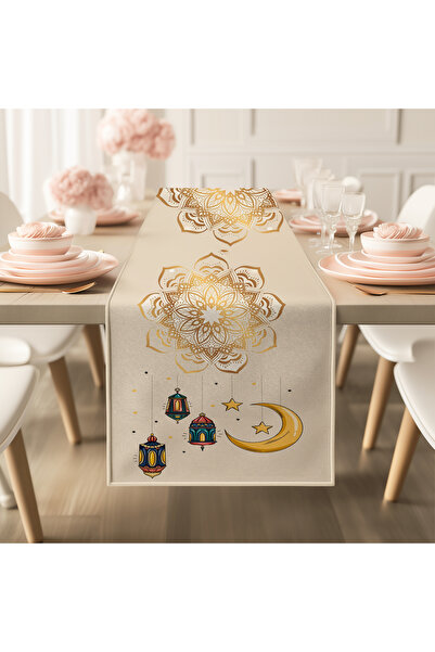 Şen Dekorasyon Ramazan Özel Runner Motifli
