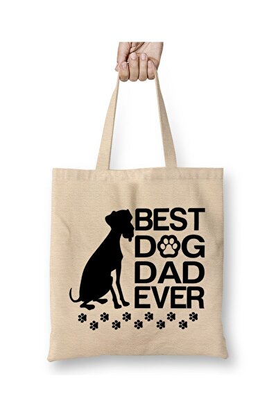 Toyaso Best Dalmatian Dad Ever Best Dog Dad Ever White Tote Bag Long Handle S...