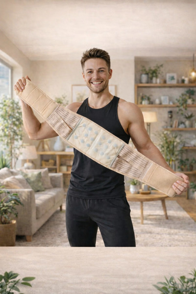 UVERTE Manyetik Bel Korsesi Ağrı Giderici Medikal Bel Destek Kemeri Mıknatısl...