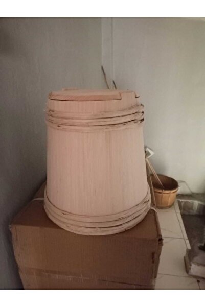 uzunoğlu bakır ürünleri 20 kg Capacity Wooden Handcrafted Storage Container