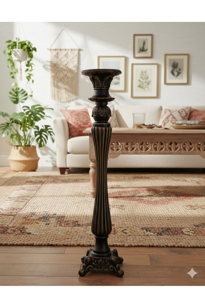 Dekoromi Dekoratif Dev Boy Sütun ve Mumluk (78x26) Dekorasyon Trend Sütun Hey...