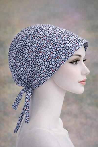 GTB BUTİK Mini Yıldız Desenli Doktor Hemşire Cerrahi Bone Bnadana unisex