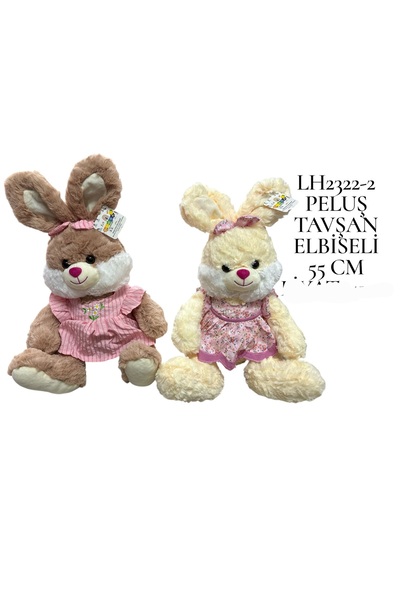 Ailenizin Oyuncakçısı 55 CM ELBİSELİ PELÜŞ TAVŞAN KALİTELİ İTHAL ÜRÜN