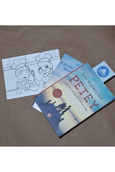 Beyaz Balina Yayınları Petey / Kitap Ayracı ve Kartpostal Boyama Hediyeli