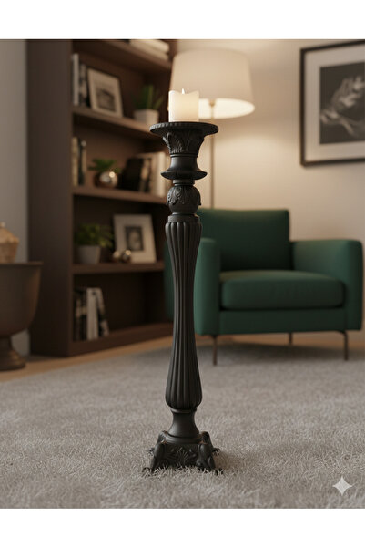 Dekoromi Dekoratif Dev Boy Sütun ve Mumluk (78x26) Dekorasyon Trend Sütun Hey...