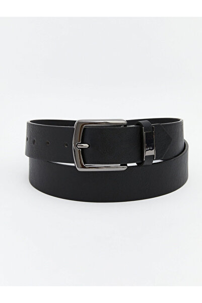 LC Waikiki Black leather-look men's belt from güli̇s gi̇yi̇m