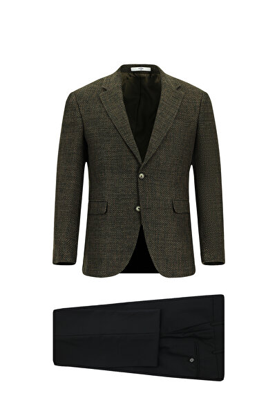 Kiğılı 6 Drop Regular Fit Standard Cut Wool Patterned Combination Suit