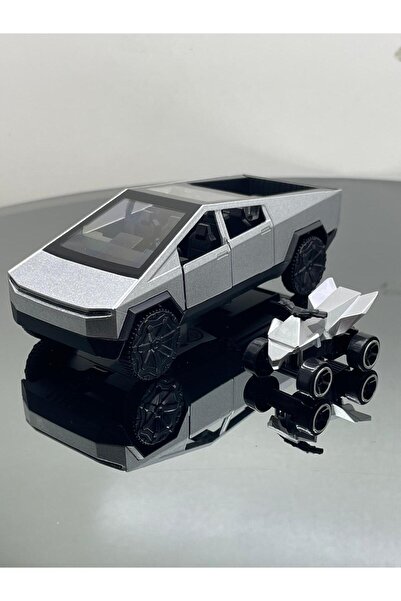 SCOWETTO سيارة تسلا سايبر تراك بمقياس 1:32، سيارة لعبة معدنية قابلة للسحب وال...