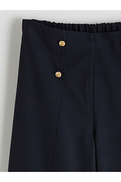 LC Waikiki Wideleg Girls' Trousers with Elastic Waist