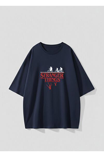 Mayer Butik Tricou unisex pentru bărbați/femei Stranger Things, cu imprimeu p...