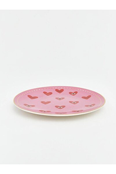 LC Waikiki Heart Printed Porcelain Plate (S6)