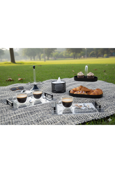 Generic Hospitality set (dessert holder, cup holder, napkin holder and servin...
