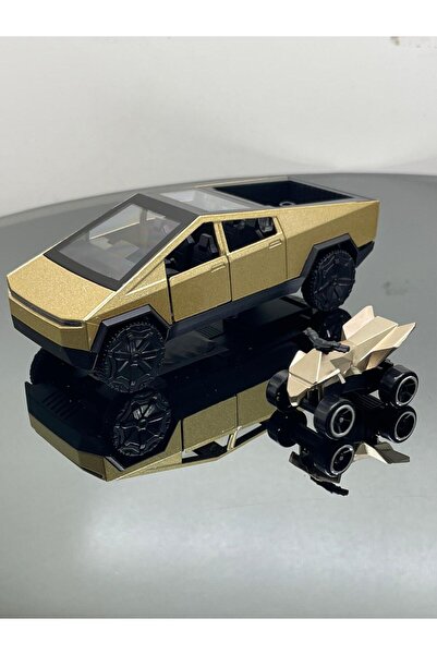 SCOWETTO سيارة تسلا سايبر تراك بمقياس 1:32، سيارة لعبة معدنية قابلة للسحب وال...