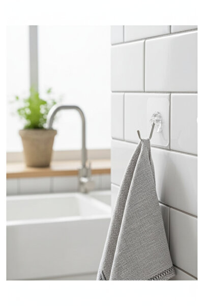 Special Action Şeffaf Güçlü Yapışkanlı Duvar Kancası | Delmeden İz Bırakmadan...