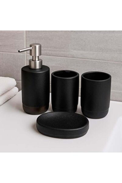 Generic Luxury Black Matte Bathroom Accessories Set