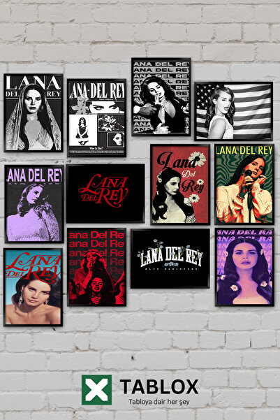 TABLOX 12 Piece Lana Del Rey Alternative Pop Indie Music Album Aesthetic Art ...