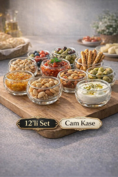 Maridet Çift Cidarlı Kase Mini Seti Lokumluk Sosluk Reçellik Drajelik Mini Se...