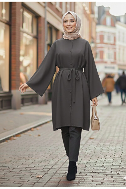 Mina Terzi&Butik Mina Salaş kol düğmeli tunik